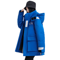 雅鹿 新国标加厚保暖 深灰色 2XL 女士羽绒服