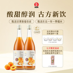 红动 甄选鲜榨米酒 寒地慢酿 杏皮茶微醺酒 750ml*2瓶甜米酒酒酿