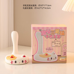 旭朴生日礼物桌面手机支架摆件可爱猫咪送女生闺蜜实用伴手礼工位装饰