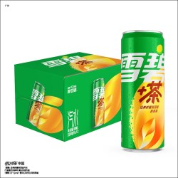 可口可乐 檀健次代言雪碧茶罐装经典柠檬茶风味汽水