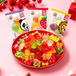 徐福记 糖果果汁橡皮糖318g混合味嚼嚼乐糖果软糖六一儿童休闲零食