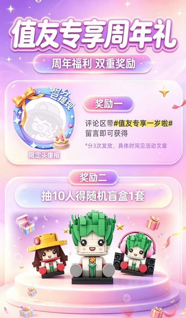 「ONE 更值得」值友专享2.0 一岁啦!