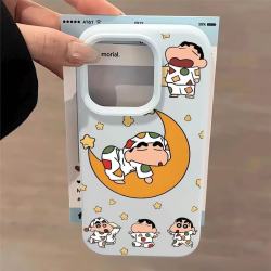 C 【裸机手感】月亮睡眠小新苹果手机壳糯米壳适用16ProMax/15Plus/13Pro/11pro