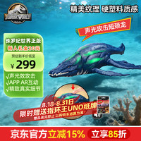 Jurassic World 男孩玩具恐龙生日礼物-侏罗纪世界之声光攻击系列之短颈龙JKL79