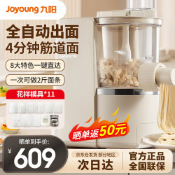 九阳 面条机真正全自动智能  家用小型电动和面揉面饺子皮机饸络发面机 11模头多功能压面机适用于1-5人