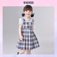 笛莎 女童26春装中大童甜美假两件连衣裙
