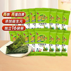 美好时光 喜之郎 美好时光岩烧海苔片 2g*16小包