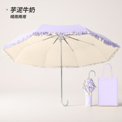 温诗欧 花边彩胶晴雨两用伞