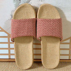 温诗欧 亚麻拖鞋女夏季防滑舒适