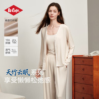 Lee Cooper 吊带开衫家居服套装竹纤维抑菌背心带胸垫睡衣女（开衫+家居裤） S （85-100斤）