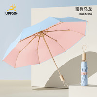 温诗欧 彩胶小清新三折防晒伞