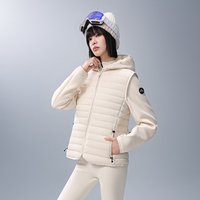 美力城 2026秋冬新款羽绒马甲男女款轻薄鹅绒背心保暖连帽外套上衣
