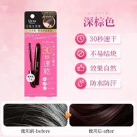 花王 莉婕染发笔白发遮盖神器不掉色一次性美发棒植物补色发根黑色