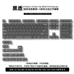Readson PC材质全透明键帽 132键