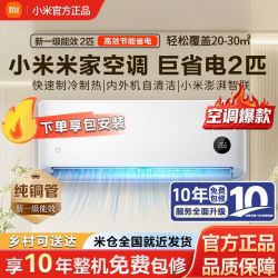 小米空调巨省电2匹挂机一级能效变频冷暖自清洁家用卧室轻音挂机