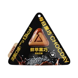 每日黑巧 鲜萃黑巧黑金芝麻巧克力休闲零食纯可可脂