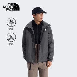 北面 硬壳冲锋衣男DRYVENT防水户外百搭保暖外套26新品 8JSY RHI 火岩灰 M 170