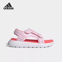 adidas 女婴幼童轻盈透气凉鞋舒适百搭童鞋沙滩鞋夏季款儿童休闲运动凉鞋