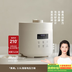 欧莱克 立时电压力锅电高压锅 家用2-3人高压电饭煲多功能快煮智能预约小型迷你婴儿辅食锅
