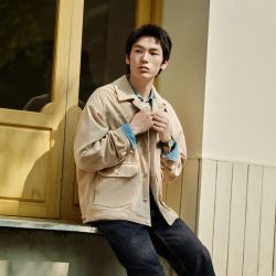 森马 复古灯芯绒 男士夹克