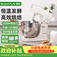 SUNATUR 10升厨师机家用强动力搅拌肉馅上劲多功能和面揉面一体机定时恒温发酵发面SR-3010B