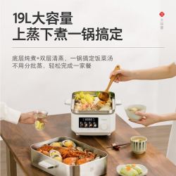 东芝（TOSHIBA）304不锈钢0涂层芝味蒸电蒸锅家用双层大容量蒸汽锅婴儿适用炖蒸煮