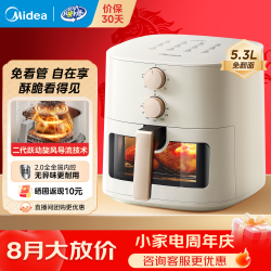 美的 小方块系列 MF-KZE5383 空气炸锅 5.3L