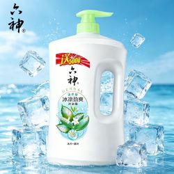 六神 沐浴露1.5L冰片桑叶冰凉劲爽大容量家庭装沐浴乳正品