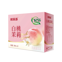 优乐多 乳酸菌饮品 白桃茉莉味 100ml*20瓶