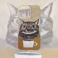 A【裸机手感】油画艺术小猫 iPhone11-17系列 苹果手机壳