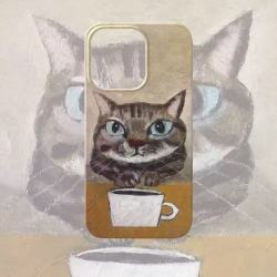 A【裸机手感】油画艺术小猫 iPhone11-17系列 苹果手机壳