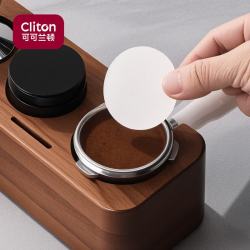 CLITON 意式咖啡机手柄圆形粉碗滤纸 粉碗滤纸咖啡滤片51mm-100张