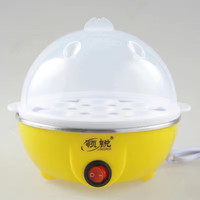 领锐 煮蛋器 蒸蛋器 小功率型350W蒸蛋器宿舍宝宝单层1-7个鸡蛋早餐机 单层 黄色