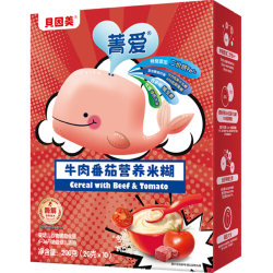 贝因美 婴幼儿大米粉牛肉番茄营养米糊200g营养辅食