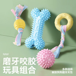 HELLOJOY 狗狗软胶磨牙玩具4件套