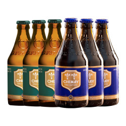 智美 修道士精酿 啤酒  蓝绿组合 330mL 6瓶 组合装 整箱装