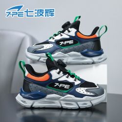 七波辉 男童鞋子2026春秋新款男孩网面透气防滑耐磨儿童跑步运动鞋