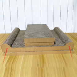 艾风格 特大猫抓板窝四季通用耐磨不掉屑猫别墅 替换芯 51*24*28