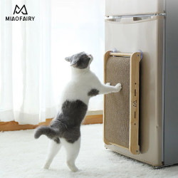 喵仙儿 新品瓦楞纸磨爪板 练爪猫玩具  实木吸盘猫抓板 46*25*5CM