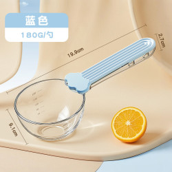 科万鸿 猫粮勺子狗粮勺宠物粮勺喂食量勺计量铲猫咪专用喂猫挖粮神器量杯 粮勺透明款 无规格