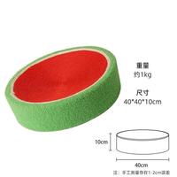 艾风格 剑麻猫抓板窝耐磨大号圆形猫咪磨爪玩具 包布西瓜 40/40
