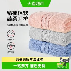 SANLI 7A抗菌纯棉毛巾女家用吸水不易掉毛成人亲肤加厚洗脸面巾