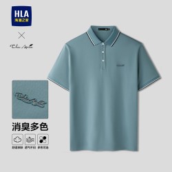 海澜之家 商务chic ageless短袖POLO衫26夏新款消臭翻领T恤男