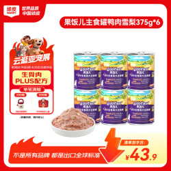 顽皮 狗狗罐头果饭儿全价生骨肉犬主食罐鸭肉雪梨375g*6罐