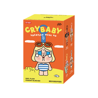 泡泡玛特 哭娃Crybaby恋夏一族眼泪工厂搪胶毛绒挂件盲盒4个装