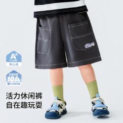 Classic Teddy 夏季男童梭织休闲短裤轻薄耐磨透气中大童宽松百搭外穿运动裤
