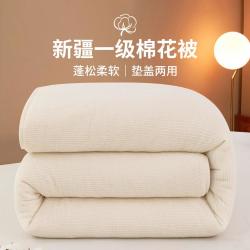 红豆家纺 新疆棉花被子手工棉絮垫被褥宿舍春秋被芯加厚保暖10斤冬被