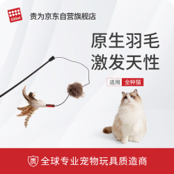 GiGwi 猫玩具猫咪玩具高品质原生羽毛逗猫猫咪用品防滑高弹力