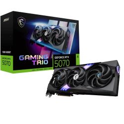MSI RTX 5070 12G Gaming Trio OC 显卡(12GB GDDR7,192 位,极致性能:2625 MHz,DisplayPort x3 2.1a,HDMI 2.1b,NVIDIA Blackwell 架构)