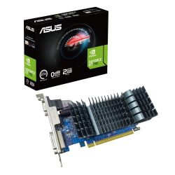 华硕 GT 710 显卡 GT710-SL-2GD5-BRK-EVO 带 1 个插槽大小,完全无风扇